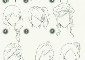 Drawing Manga Hairstyles I Like 4 7 and 8 Anime Animation Pics Pinterest