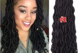 Dreadlocks Curly Hairstyles 3 Packs 20" Faux Locs Hair Extensions Goddess Crochet Dreadlocks for