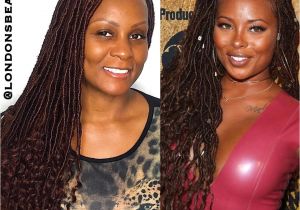 Dreadlocks Hairstyles In London Eva Marcille Inspired Goddess Faux Locs Done by London S Beautii In