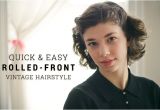 Easy 1940s Hairstyles for Short Hair the Hair Parlor Quick & Easy Vintage Hairstyle the