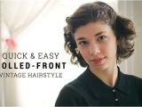 Easy 1940s Hairstyles for Short Hair the Hair Parlor Quick & Easy Vintage Hairstyle the
