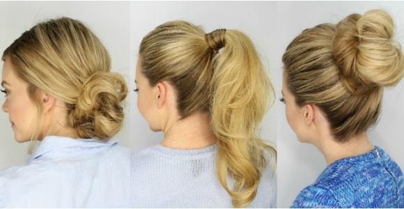 Easy 5 Min Hairstyles 3 Easy 5 Minute Hairstyles