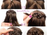 Easy American Girl Doll Hairstyles Step by Step American Girl Doll Hairstyle Half Up Braided Bun