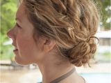 Easy Braided Hairstyles for Curly Hair 1 Minute Hairstyle Braided Bun In Curly Hair New Video