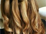 Easy Cascading Braids Hairstyles Balayage Curly Hair with Waterfall Braid Gorgeoushair