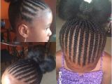 Easy Cornrow Hairstyles for Kids Simple Braided Bow Bun Children S Natural Style