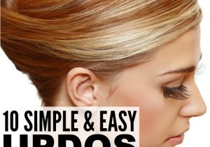 Easy Diy Hairstyles for Medium Length Hair 10 Simple Updos for Shoulder Length Hair