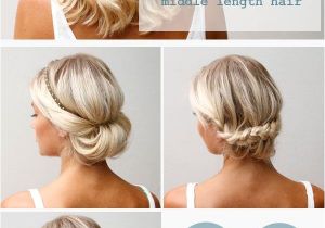 Easy Diy Hairstyles for Medium Length Hair 16 Pretty and Chic Updos for Medium Length Hair Pretty