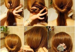 Easy Girl Hairstyles Step by Step Coiffure Simple Cheveux Long Tresse Et Chignon En 26 Idées