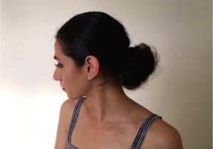 Easy Hairstyles after Washing Hair Simple and Sleek Bun for Naturalhair I Usually Do This when I M