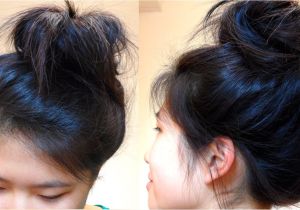 Easy Hairstyles for A Bad Hair Day Quick Hairstyle for Bad Hair Days Diy sock Bun