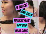 Easy Hairstyles for Bad Hair Days 5 Quick and Easy Heatless Hairstyles for Bad Hair Days