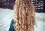 Easy Hairstyles for Curly Hair Down 31 Half Up Half Down Prom Hairstyles Stayglam Hairstyles