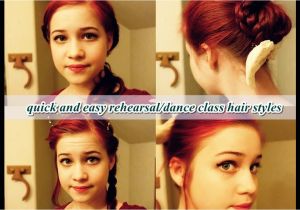 Easy Hairstyles for Dance Class Quick and Easy Rehearsal Dance Class Hair Styles