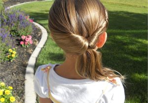 Easy Hairstyles for Kids with Medium Hair Cute Twistback Flip Under Girls Hairstyles
