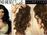 Easy Hairstyles for Long Hair without Heat No Heat Kim Kardashian Curls Hair Tutorial Video