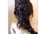 Easy Hairstyles for Medium Curly Hair Indian 34 Best Hairstyles with Saree Images On Pinterest