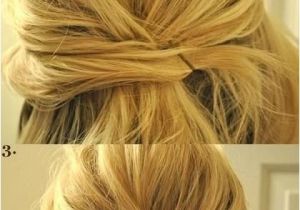 Easy Hairstyles for Medium Length Hair Tutorial Updo Hairstyles Tutorials for Medium Hair Simple Half