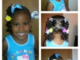 Easy Hairstyles for Mixed Kids Simple 3 Ponytails with Half Twists and Curls Mixed