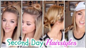 Easy Hairstyles for Second Day Hair Four Hairstyles for Second Day Hair