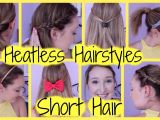 Easy Hairstyles for Short Hair Heatless Girls Easy Hairstyles for School Elegant Beautiful Cute Quick and