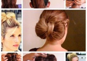 Easy Hairstyles for Short Hair Step by Step Videos Super Easy Bow Bun Haristyle Just 5 Steps Instructions