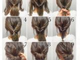 Easy Hairstyles for Short Hair Up top 10 Messy Updo Tutorials for Different Hair Lengths