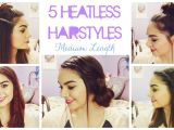 Easy Hairstyles for Shoulder Length Hair without Heat 5 Heatless Hairstyles for Summer Medium Length Hair
