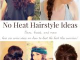 Easy Hairstyles for Shoulder Length Hair without Heat Cute Hairstyles No Heat Hairstyles by Unixcode