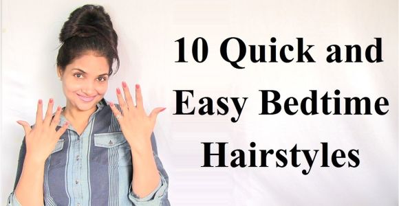Easy Hairstyles to Do before Bed 10 Quick and Easy Bedtime Hairstyles Medium Long Hair