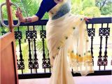 Easy Hairstyles to Do On Saree Kerala Saree Traditional Outfit Peacock Feathers