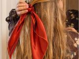 Easy Hairstyles with 1 Hair Tie Scarf Scrunchies In 2019 Boho Hair