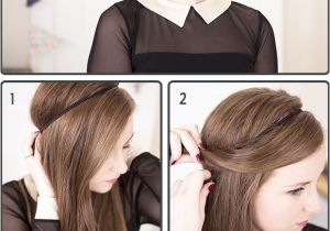Easy Hairstyles with Headbands 15 Fancy Up Do Tutorials