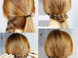 Easy Hairstyles with One Hair Tie Pigtails One Braided One Ponytail Wrap Brace Around Ponytail