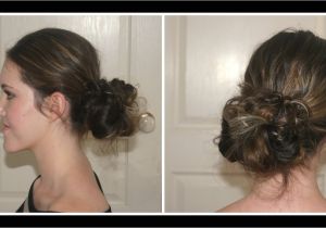 Easy Hairstyles without Bobby Pins 5 Minute Messy Bun Using No Bobby Pins