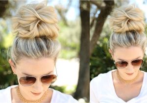 Easy Hairstyles without Bobby Pins Easy Messy Bun Using No Bobby Pins