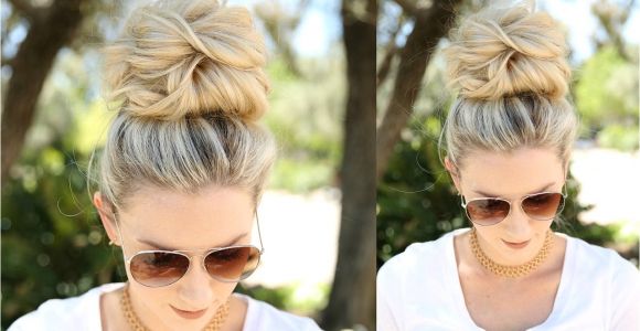 Easy Hairstyles without Bobby Pins Easy Messy Bun Using No Bobby Pins