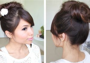 Easy Hairstyles without Bobby Pins Messy Hair Bun without Using Bobby Pins