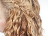 Easy Half Up Hairstyles for Curly Hair An Easy Half Up Braid Tutorial for Curly Hair Hair Romance