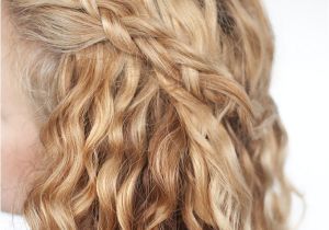 Easy Half Up Hairstyles for Curly Hair An Easy Half Up Braid Tutorial for Curly Hair Hair Romance