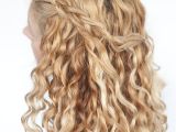 Easy Half Up Hairstyles for Curly Hair An Easy Half Up Braid Tutorial for Curly Hair Hair Romance