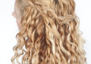 Easy Half Up Hairstyles for Curly Hair An Easy Half Up Braid Tutorial for Curly Hair Hair Romance