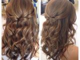 Easy Half Up Hairstyles Tutorial Half Up Half Down Hair with Curls Hair and Makeup