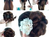 Easy Making Hairstyles Diy Twist Double Rope Bun Updo Hairstyle