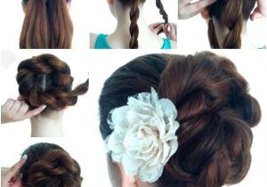 Easy Making Hairstyles Diy Twist Double Rope Bun Updo Hairstyle