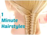 Easy One Minute Hairstyles 1 Minute Hairstyles Easy Summer Hairstyles Crix