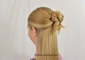 Easy One Minute Hairstyles Easy 1 Minute Knotted Hairstyle Babes In Hairland