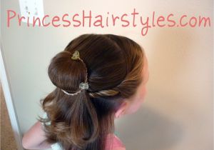 Easy Princess Hairstyles for Kids Belle Hairstyle for Short Hair Hairstyles for Girls