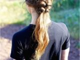 Easy Pulled Back Hairstyles for Long Hair 5 Minute Pulled Back Braid Easy Back to School