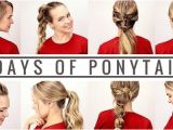 Easy Quick Hairstyles Videos 7 Days Of Ponytails Beauty Tutorials Pinterest